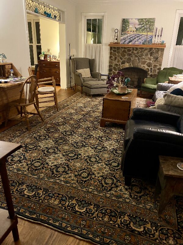 Our living room is an odd shape and size. Fitting rugs over the 25 years we’ve been in the house has presented a big challenge. The perfect rug was discovered through Rugsource. Beautiful. As described. It’s as if this rug has always been here and just belongs in this room! 

While it may have required time and effort to review many, many rugs, the inventory from Rugsource is impressive. It is merely a matter of time before you discover the perfect look, feel and size rug for your home or business. The photos are helpful, the rugs described well, the service is excellent, and the pricing is fair. We’re loving our new-to-us antique rug and have already received many compliments from family and friends. If you’re looking for rugs, you can count on Rugsource. We especially appreciated the one day shipping within North Carolina. Our rug was delivered just before hosting a holiday gathering in our home. Thanks Rugsource!