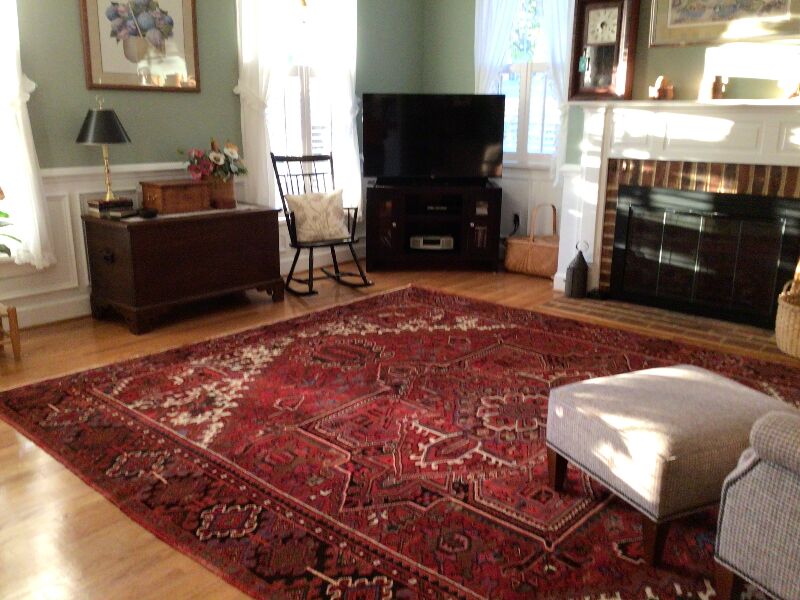 I ordered my rug late Saturday afternoon, Monday was a holiday and it was delivered to me Tuesday morning.  The colors are even more beautiful than the picture and it is just as advertised.  I could not be happier with my purchase and I will buy from this company again.